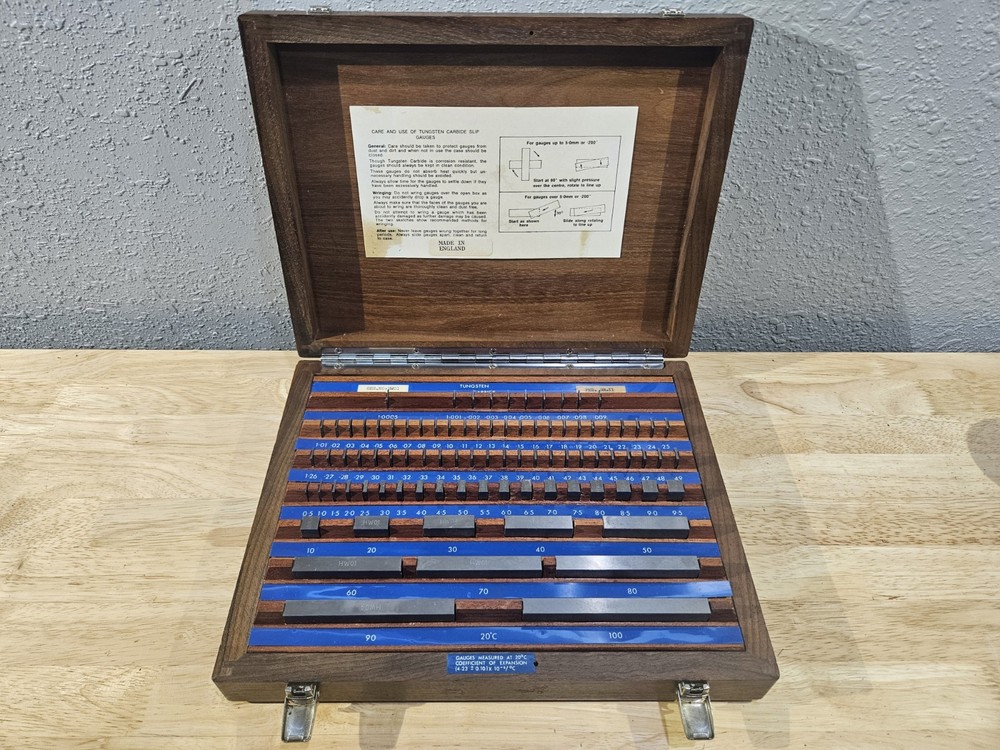 Select Tungsten Carbide Slip Gauge Block Set