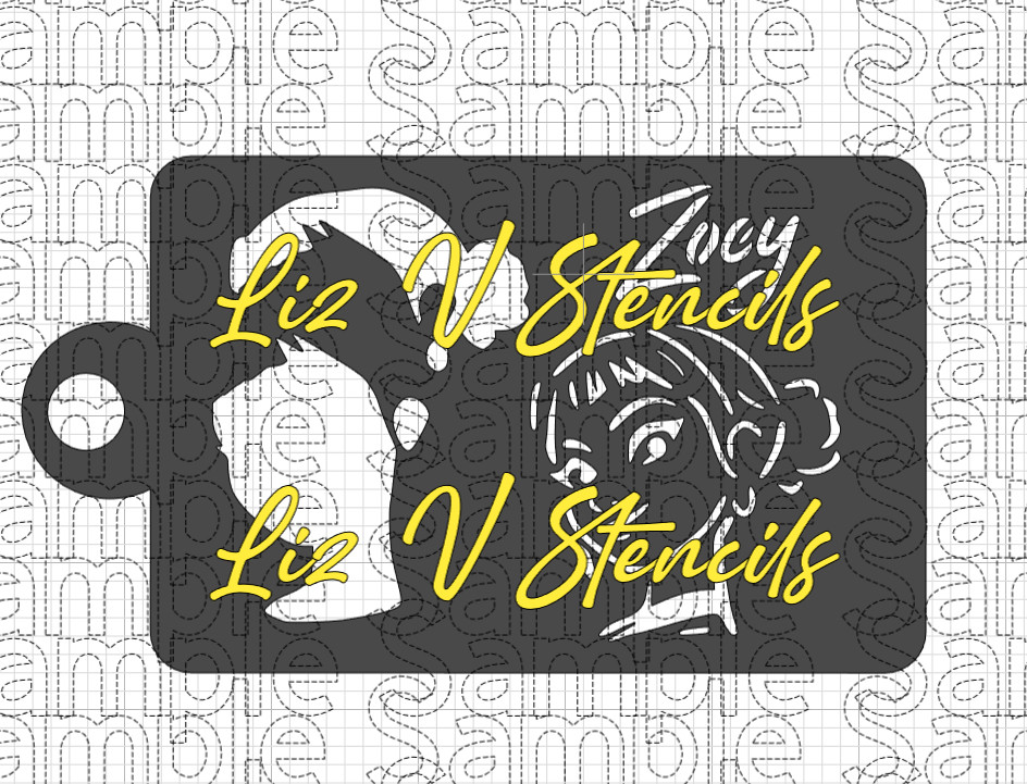 K Pop Hunter ZOEY Combo Stencil