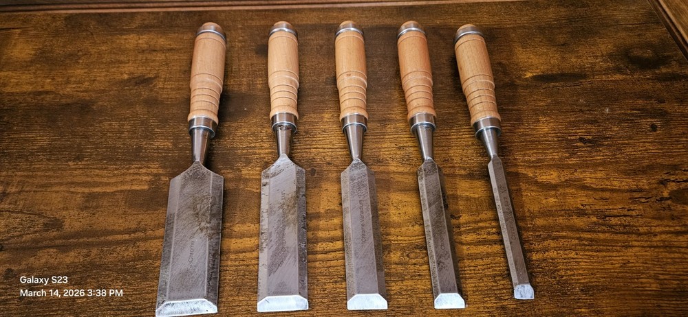 Chrome Vanadium Wood Chisel 1 1/2" 1 1/4" 1" 3/4" 1/2"