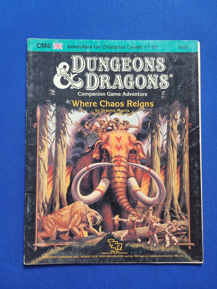 Where Chaos Reigns Adventure Module - Dungeons and Dragons CM6