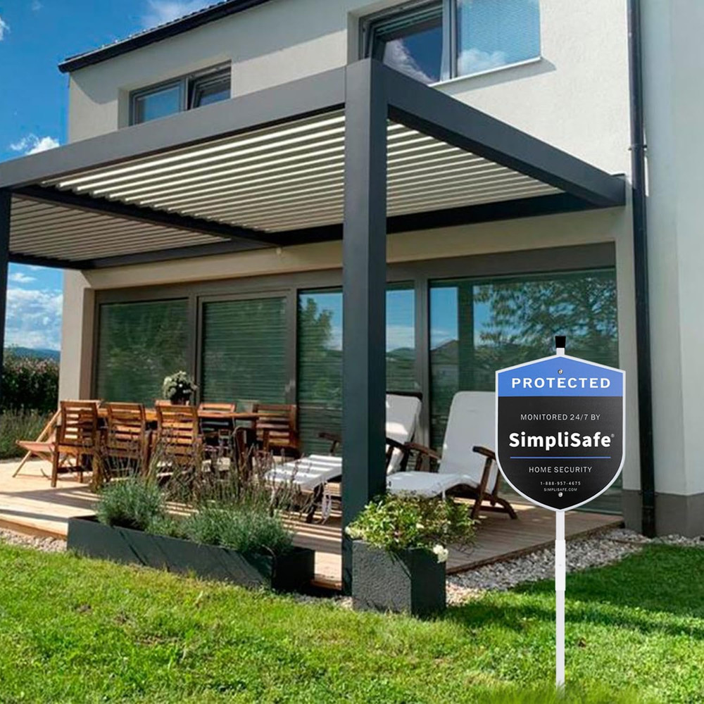 1 Yard Sign & 6 Window Stickers for Simplisafe Home Security System