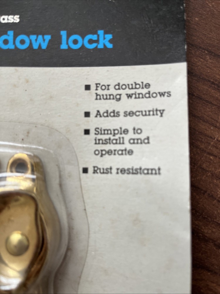 Sears vintage 6060 Solid Brass Window Lock New