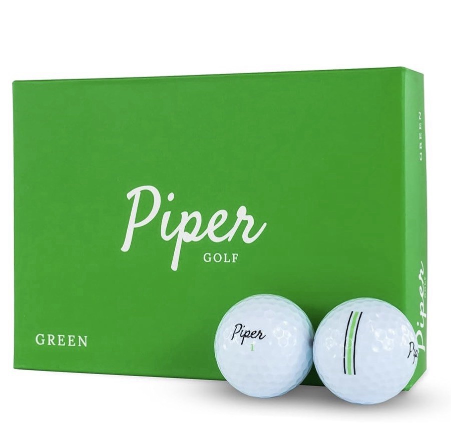 12 Pack Piper Golf Balls, Green One Dozen