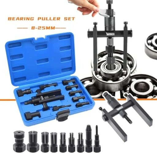 10 Piece Motorcycle Blind Internal Inner Insert Inside Bearing Extractor