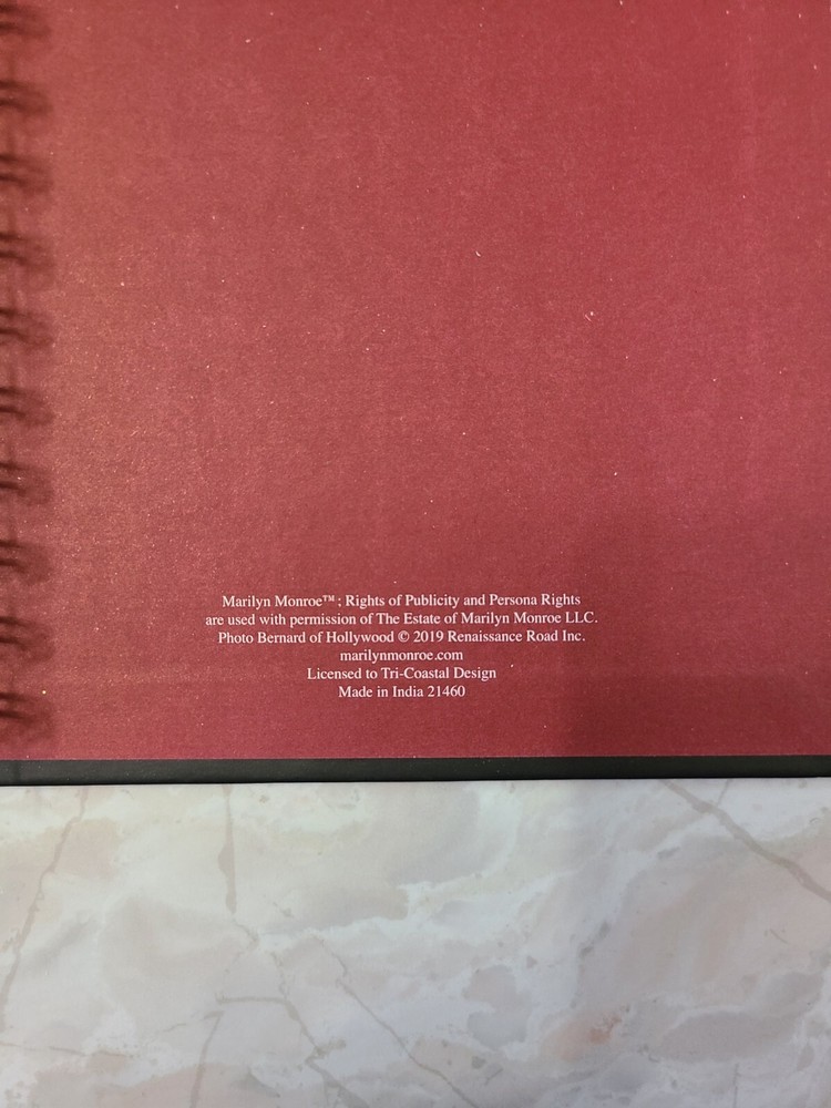 Tri Coastal Design Marilyn Monroe Close Up Notebook Journal