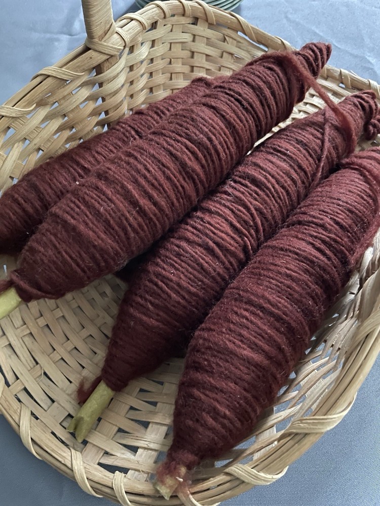 Wool Spools For Weaving ?? - 4 Spools- Brown