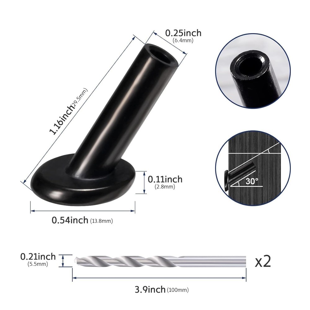20-Pack 30-Degree Angle Protective Sleeves Cable Railing Corner Protector
