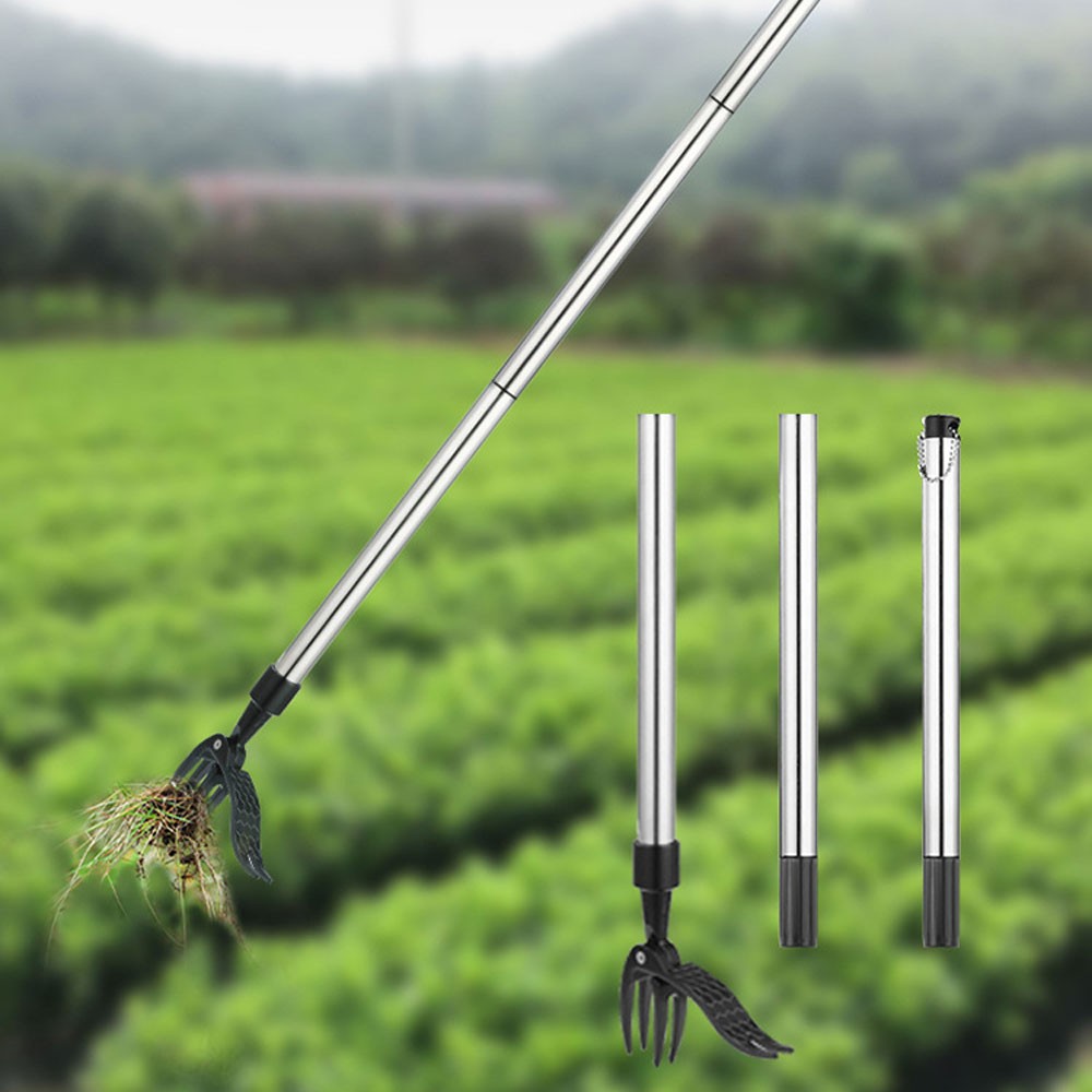 Weeder Puller Stand Up Weed Tool Handle Claw Garden Outdoor Root Remover CW