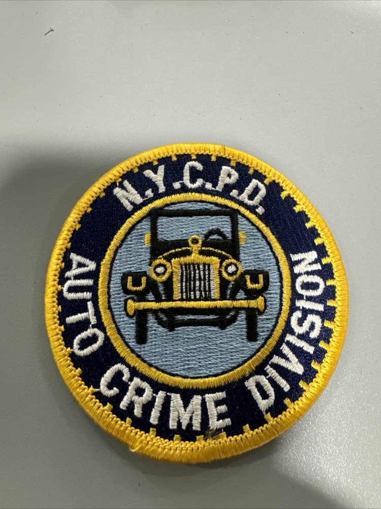 NYCPD Auto crime Patch Vintage Original