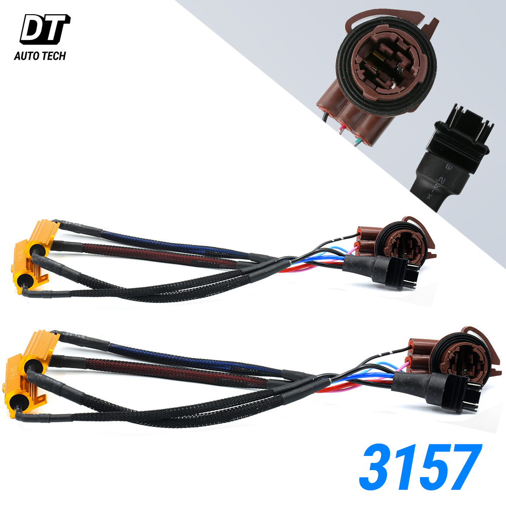 3157 LED Front Turn Signal Load Resistor Adapter Anti Hyper Flash Error Canceler