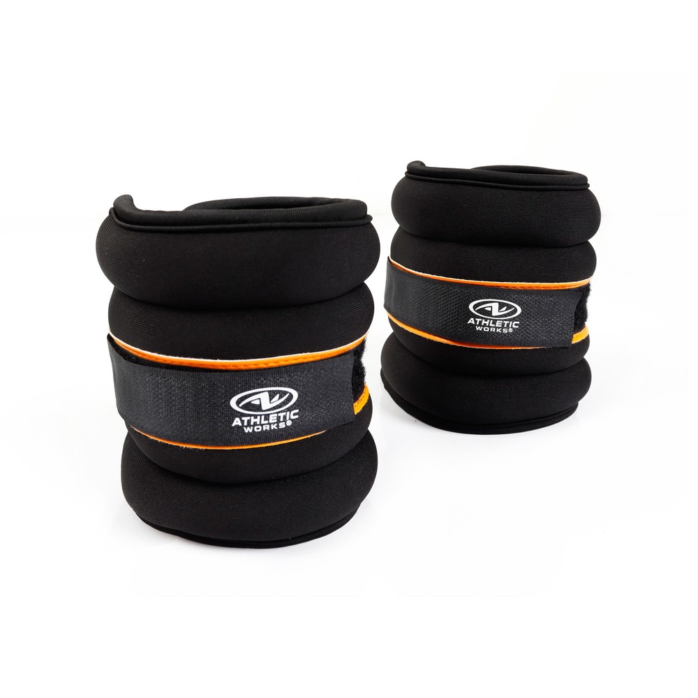 5lb Pair Ankle & Wrist Weights (2pcs, Each One is 2.5LBS), Adjustable Strap