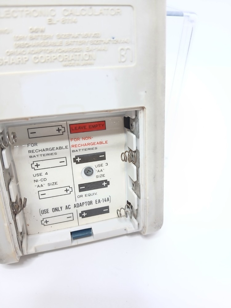 Sharp EL-8114 Elsi Mate Calculator Tested Working