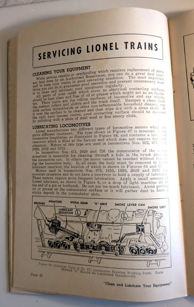 Instructions For Assembing And Operating Lionel Trains, booklet, 1949
