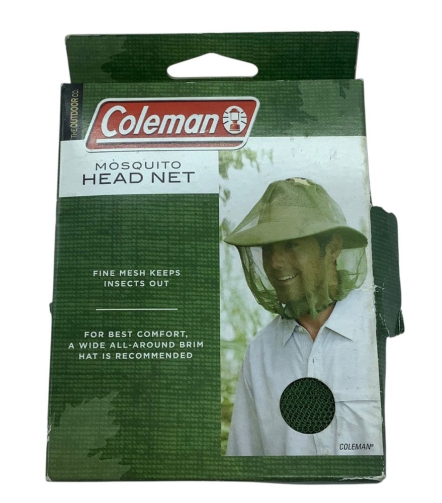 Coleman Mosquito Head Net Fine Mesh Keeps Insects Out One Size