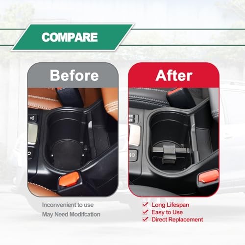 Center Console Cup Holder Insert Divider fit for Subaru Outback 2010 2011 2012