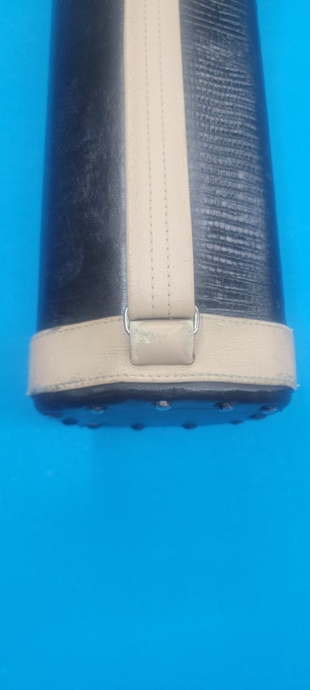 3X6 Whitten Pool Cue Case Black/Tan Exotic Lizard Print