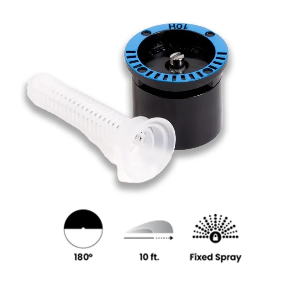 (25) Rain Bird 10H MPR Spray Nozzle 10' Half-Circle Pattern (180°)