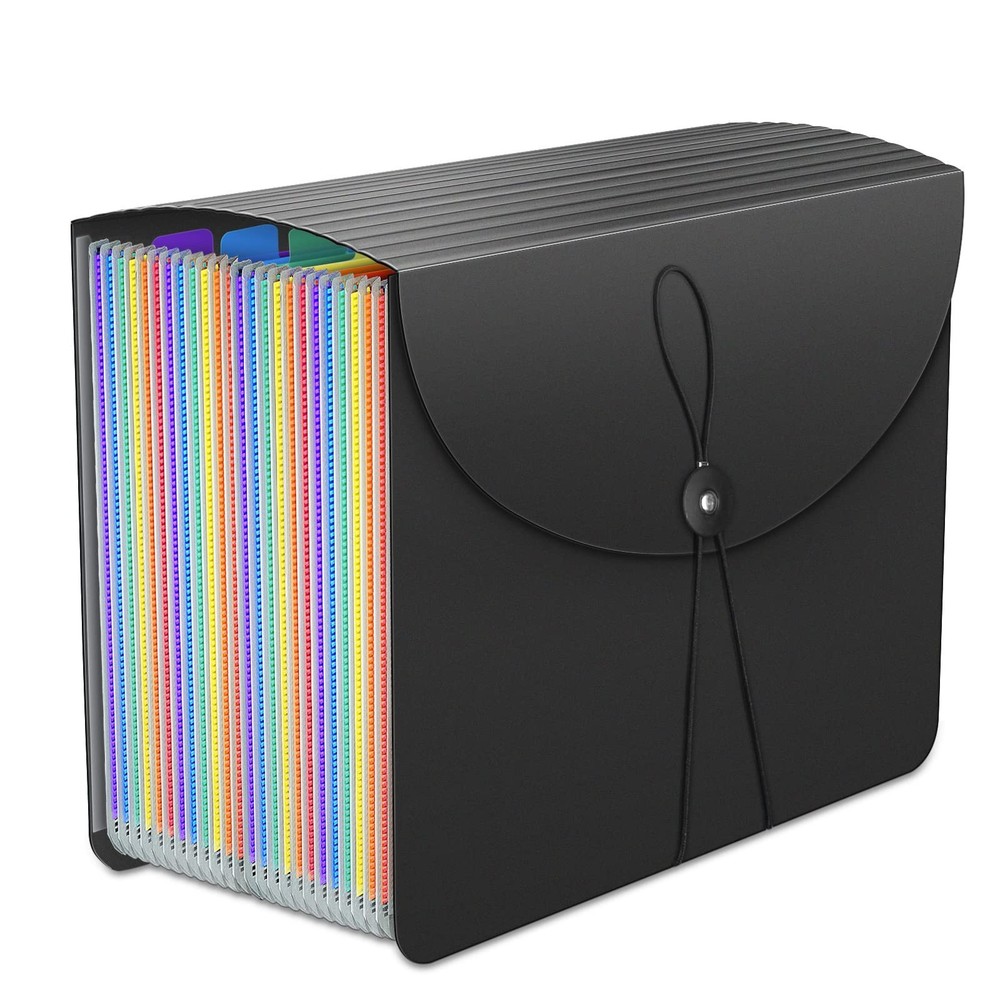24 Pockets Expanding File Folder,Accordion File Organizer,Document Organizer Let