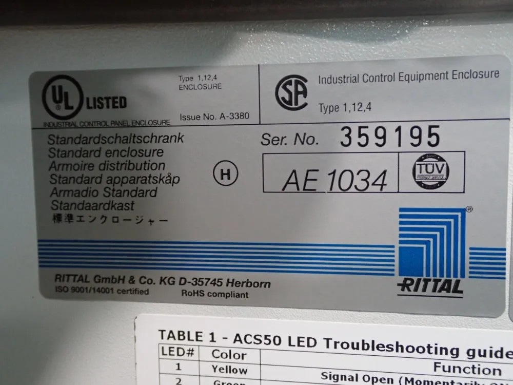 ALBANY ACS50-UL CONTROL PANEL 04200591566