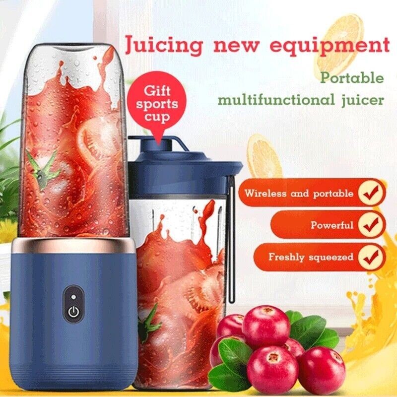 Wireless Blender Juicer & Smoothy, USB Rechargeable Multi-Function (NEW)