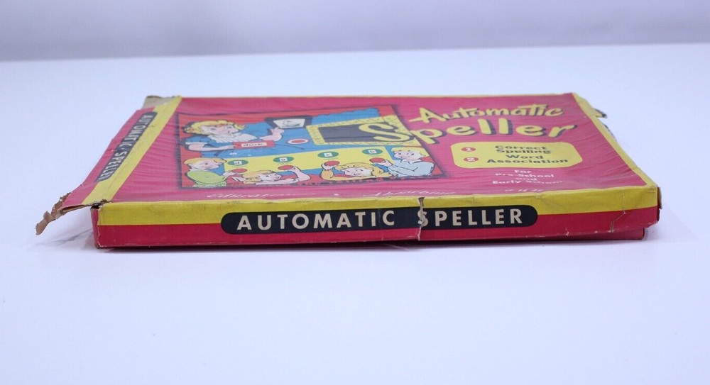 VTG 1950's Automatic Speller Game Educational Fun Pre-K Kindergarten Complete