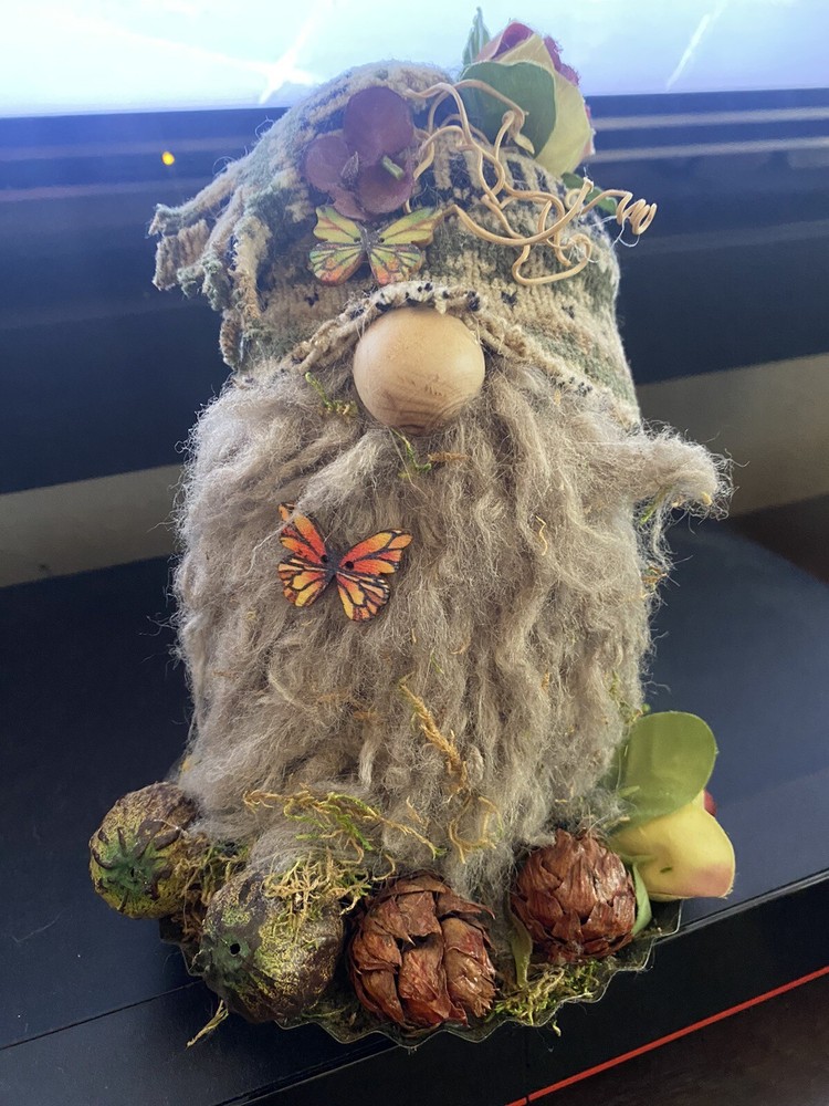 Handmade 9” Fall Gnome
