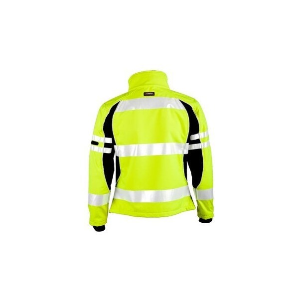 Kishigo Js144-L Soft Shell Jacket, 100% Polyester, Class 3 R, Lime, L