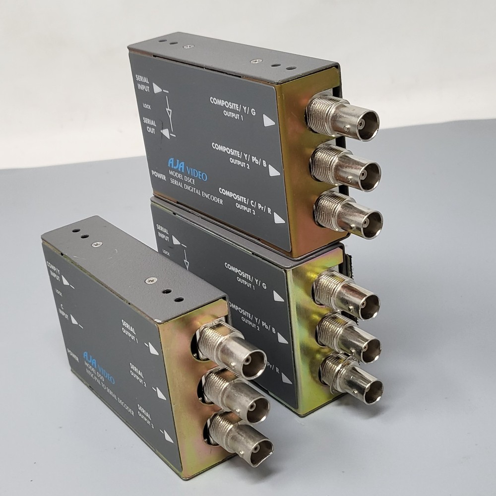AJA D5CE Encoder + D5D Decoder SDI Composite Video Converter Lot