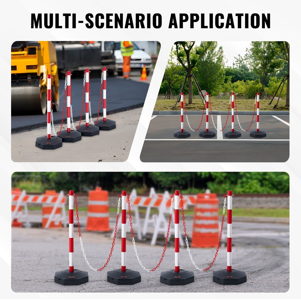 Adjustable Traffic Delineator Post Cones;4 Pack;Traffic Safety Delineator Barrie