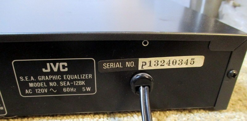 JVC SEA-12BK GRAPHIC EQUALIZER XLNT CONDITION--TESTED GREAT--NO ISSUES