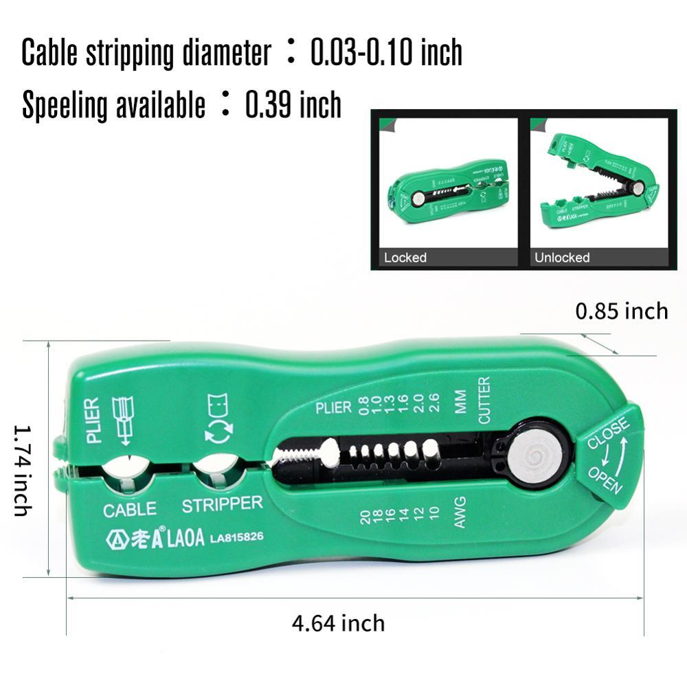Multifunction Wire Cutter Cable Stripper Line Wire Stripping Crimp Tool