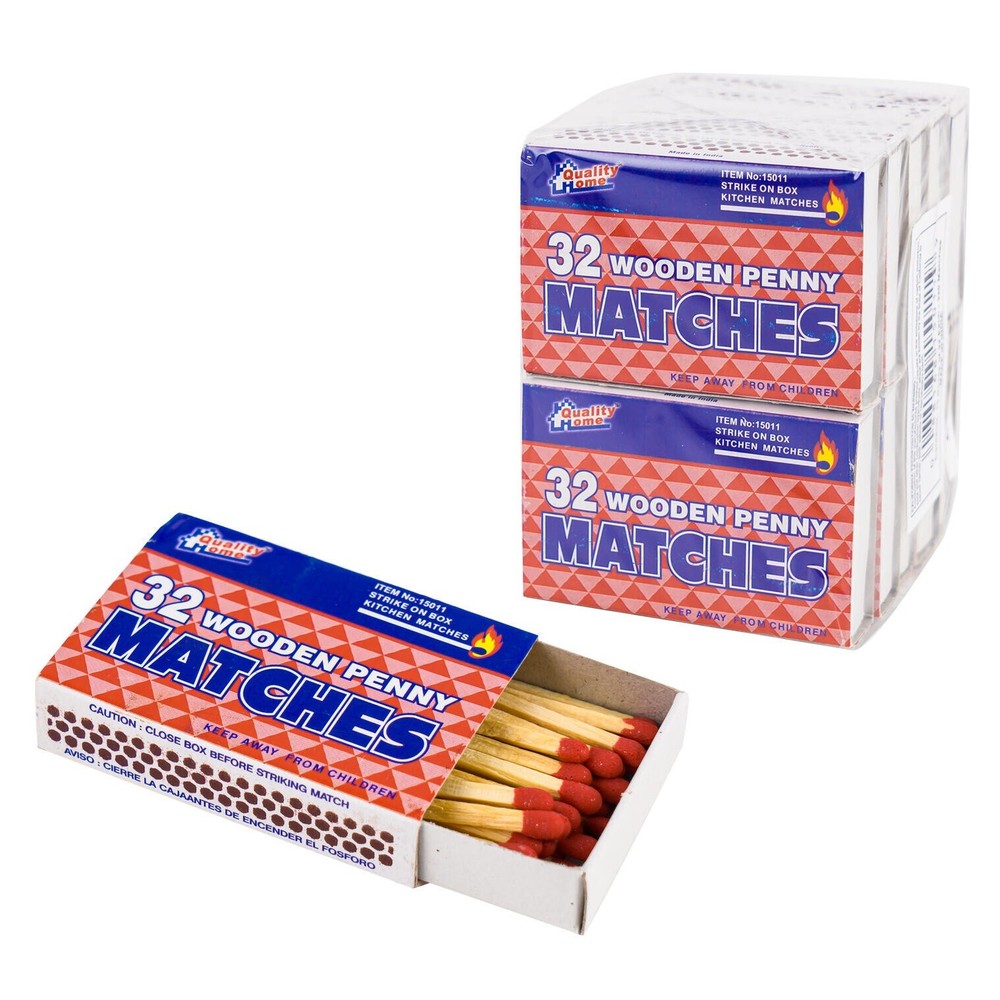 10 Pks Matches 32 count Strike on Box Kitchen Camping Fire Starter Lighter