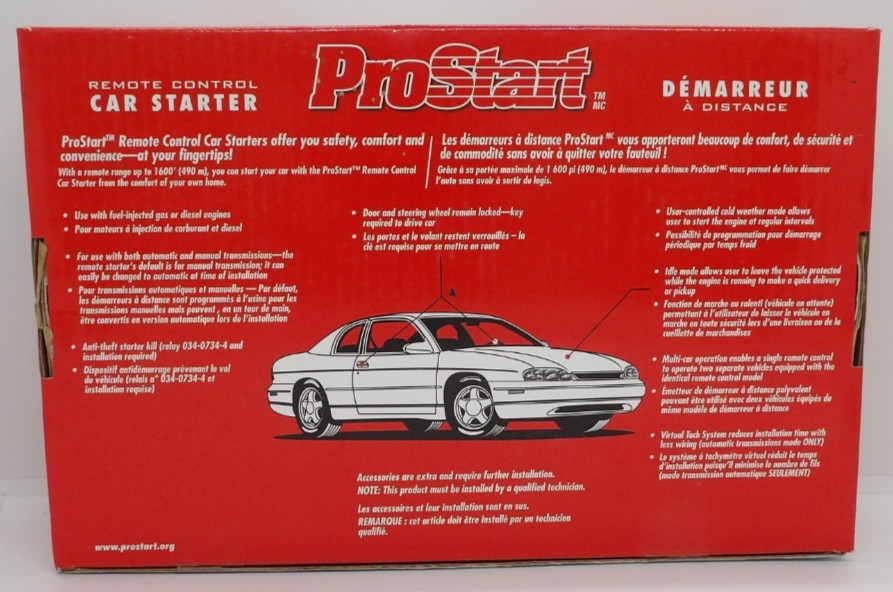 ProStart 2 in 1 Remote starter Keyless Entry New in box