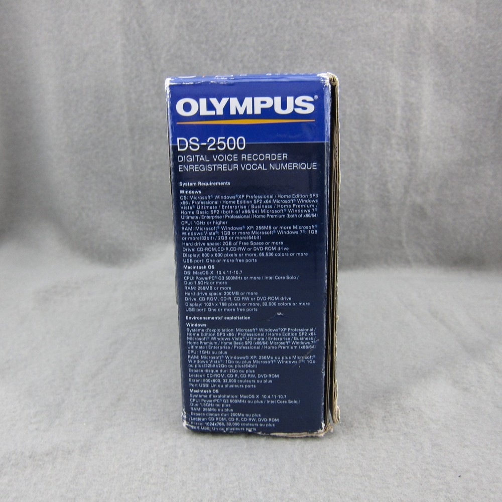 OLYMPUS DS-2500 Digital Voice Recorder dssPRO Open Box