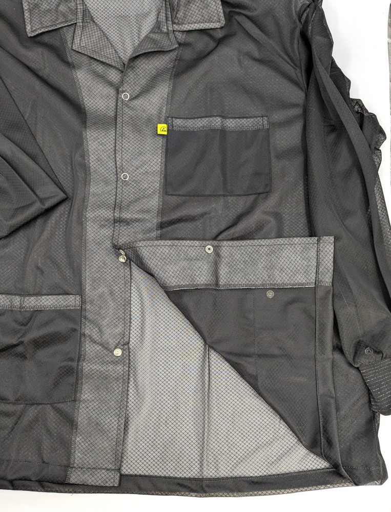 NOS! Transforming Tech ESD Jacket, Lightweight Poly-Carbon Blend 3XL Black