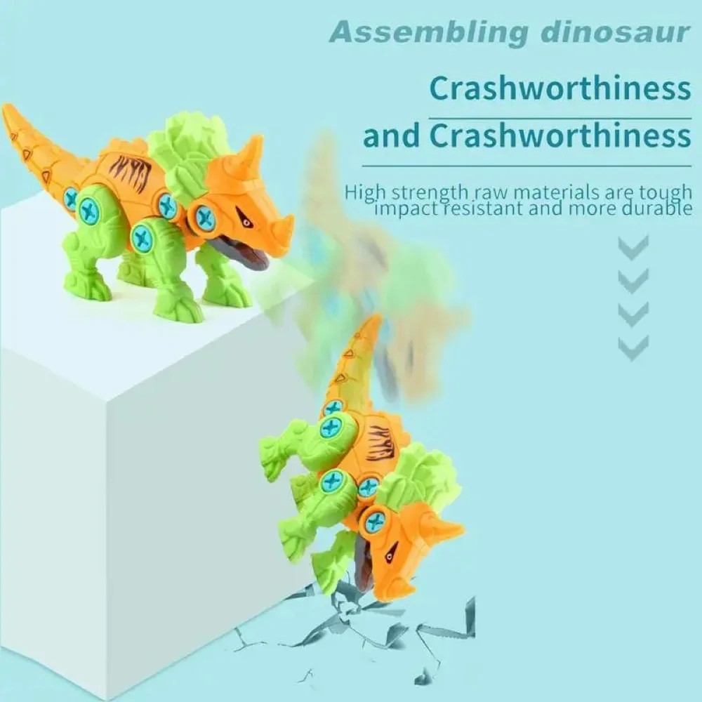 STEM DINOSAUR TOY SET Construction with Tool Drill, Educational Construction
