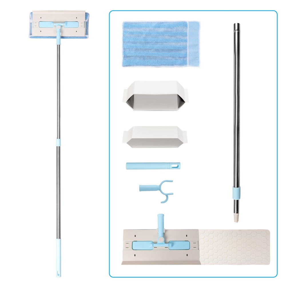 Multifunctional Stretchable Mop-Microfiber Dust Cleaner for Floor Wall Dry &Damp