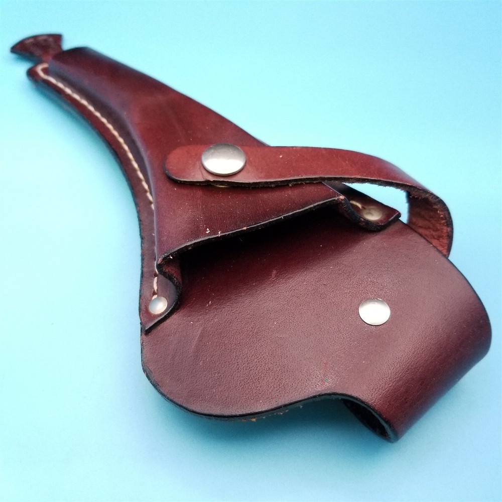 Fixed Blade Leather Knife Sheath Only Holster Curved Plier Tool Belt Case Left