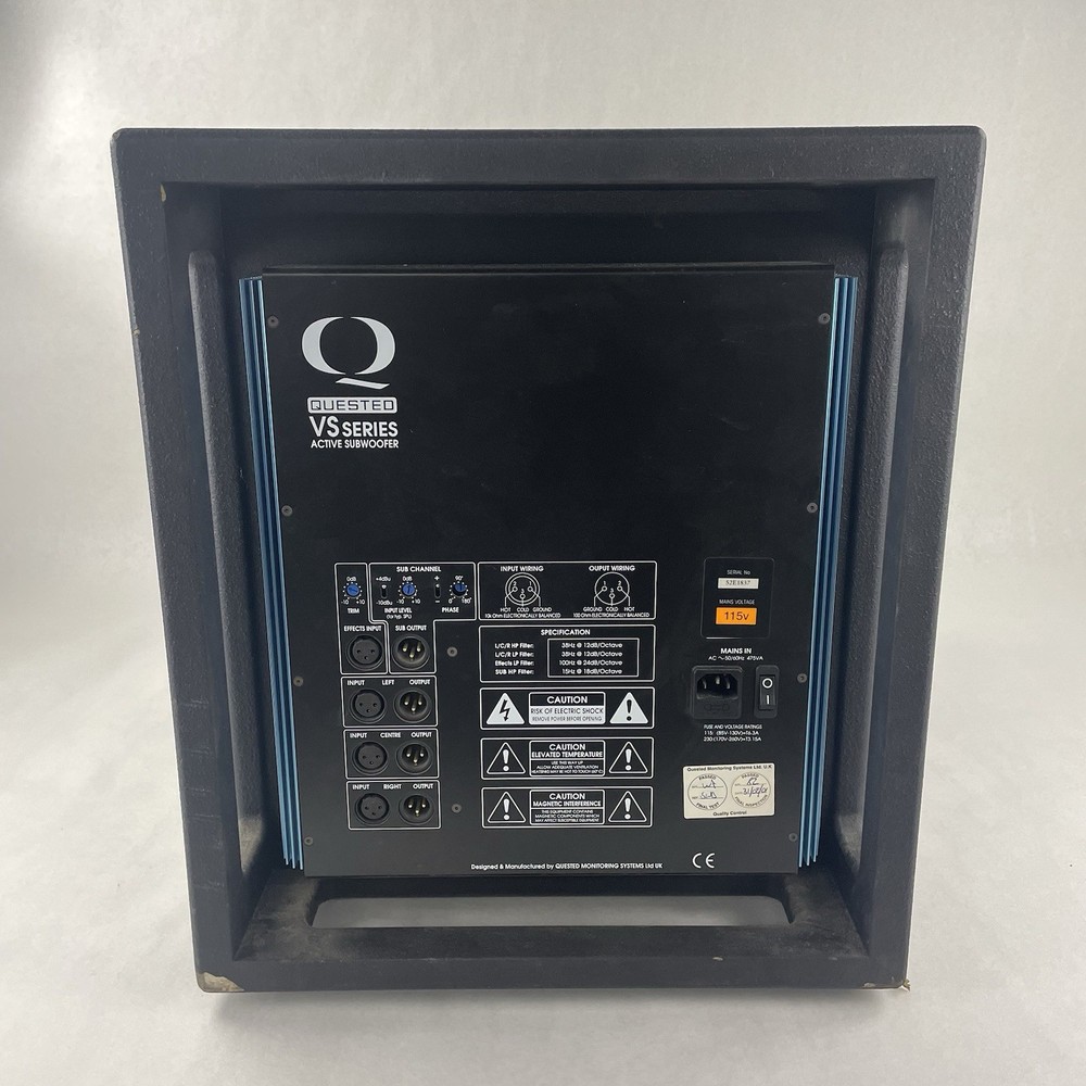 Quested VS Series Studio Subwoofer 12" Active Sub-Bass Cabinet