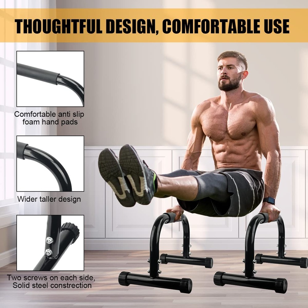AmazeFan Parallettes Bars Push Up Strength Training for Handstands Full Planche