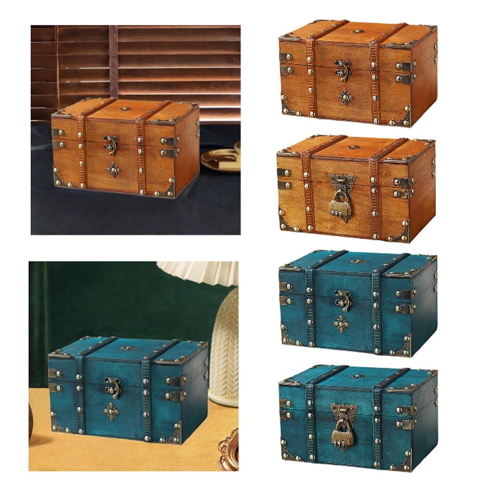 Pirate Treasure Chest Decorative Box Decorative Trunk