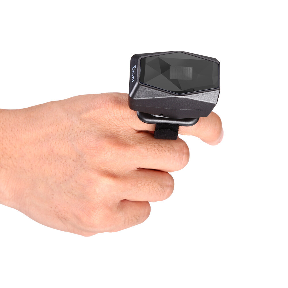 Eyoyo 1D Laser Barcode Scanner Wireless Wearable Finger Ring PC Scanner Reader