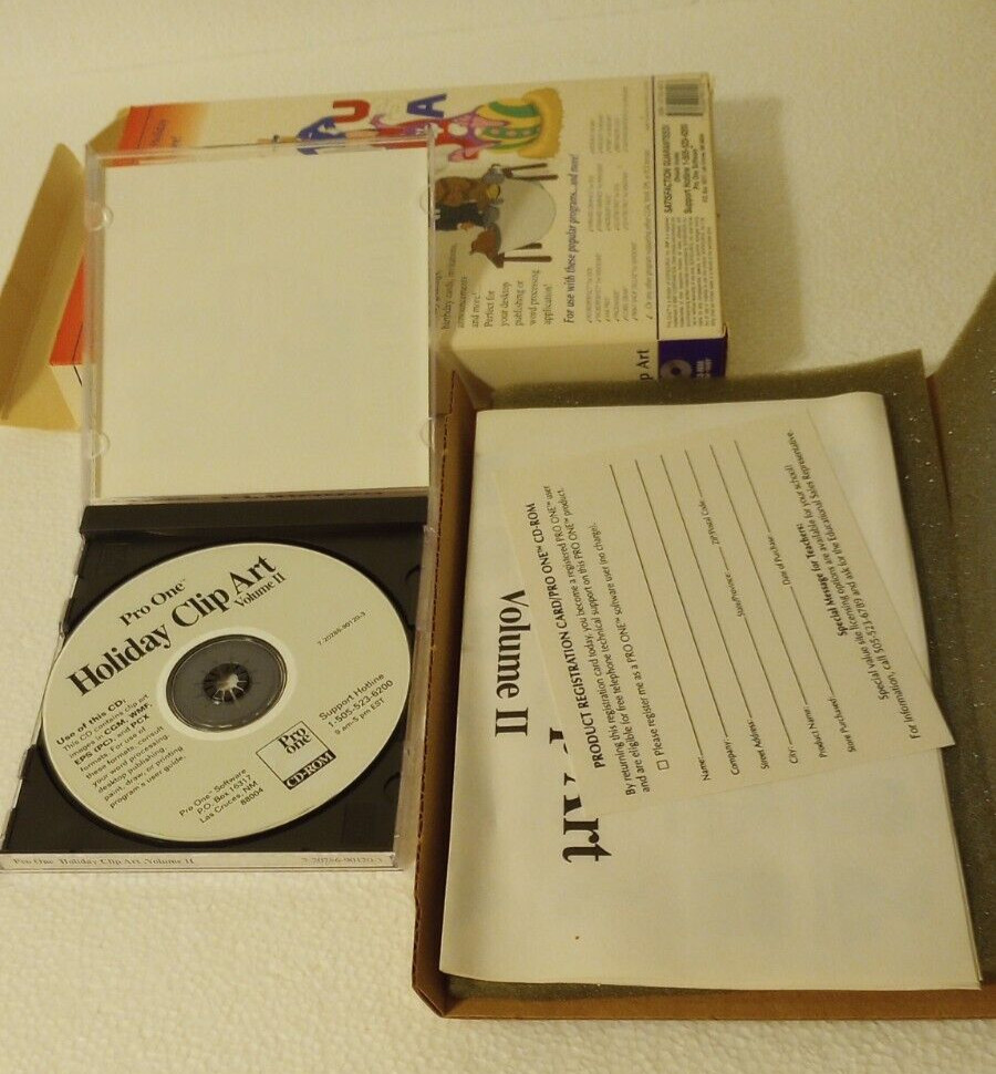 My Holiday Clipart PC Software volume II pro one cd-rom