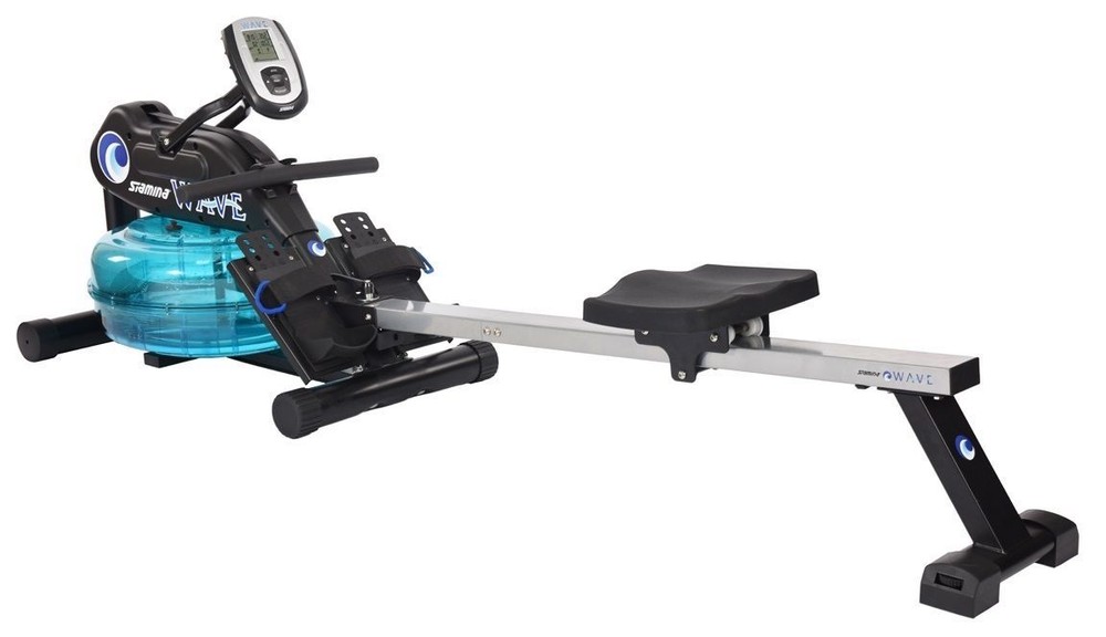 Stamina ELITE Wave Water Rower Cardio Exercise Rowing Machine 1450