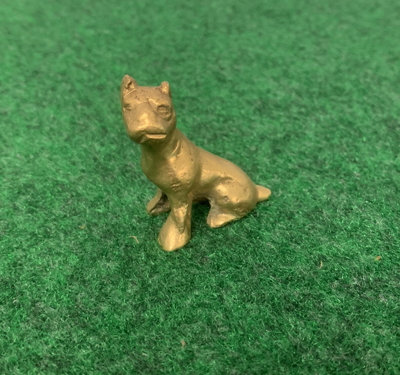 Solid Brass Puppy- 1 1/2” Tall