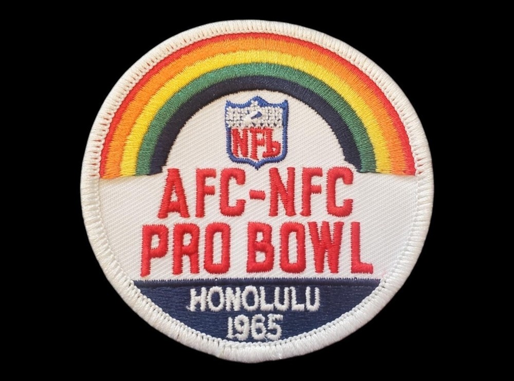 1965 NFL Vintage Pro bowl patch. Embroidered. Iron On. 3"