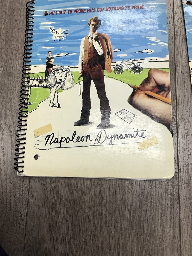 Vintage 2005 Napoleon Dynamite Folder And Notebook