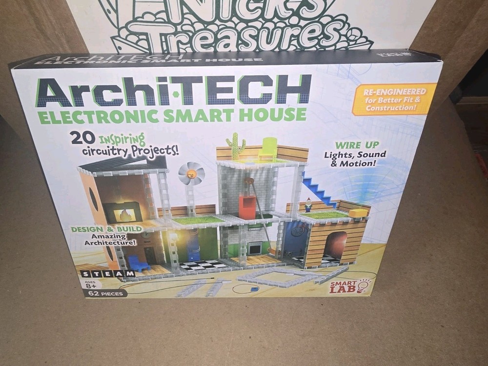 Smart Lab Archi Tech Electronic Smart House 20 Circuitry Projects New Open Box