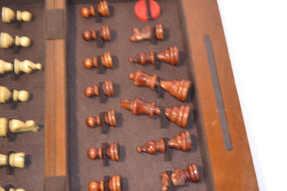 Vintage Pressman Wood Chess Set