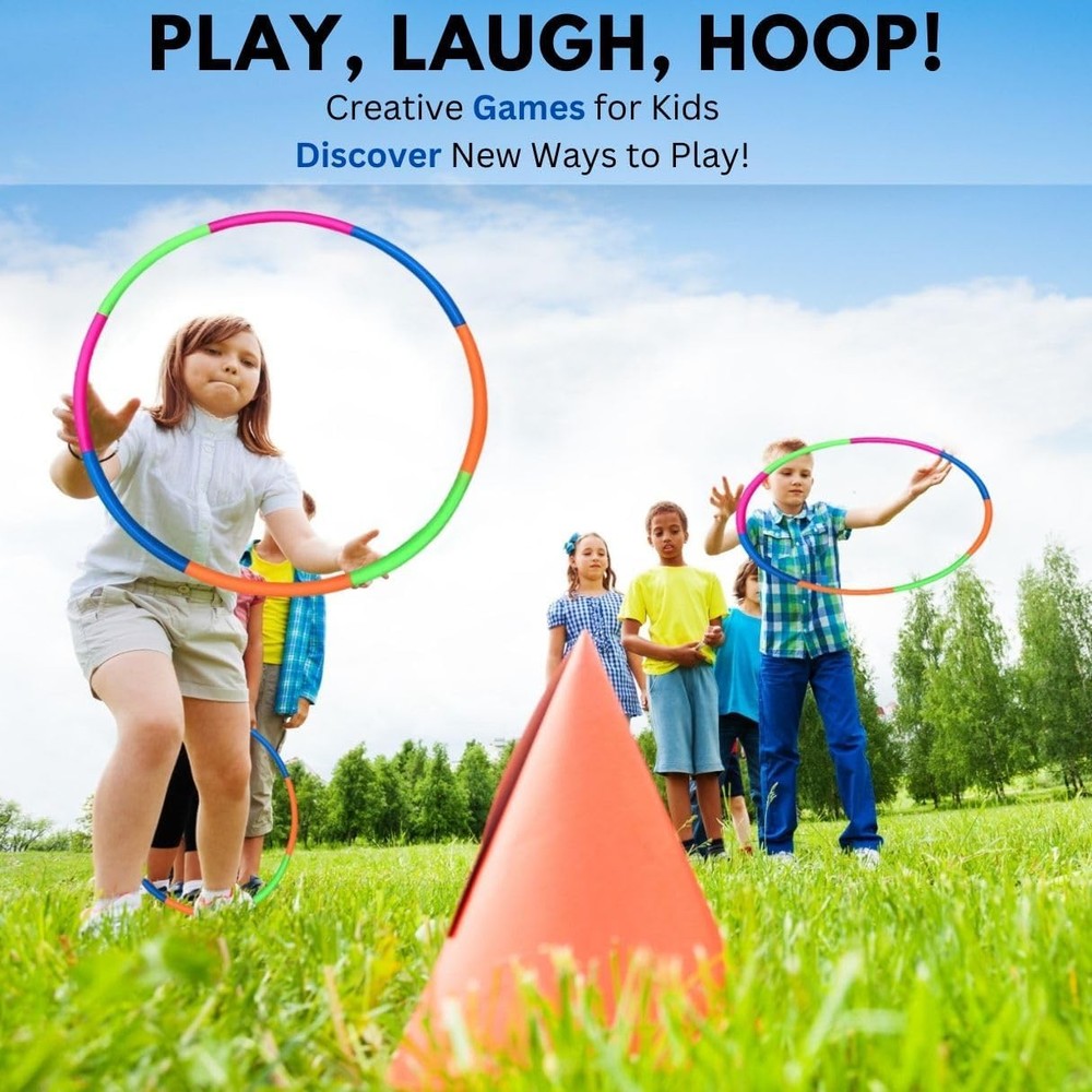 Kids Detachable Plastic Exercise Hoop 32"